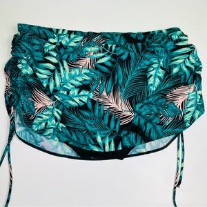 Cacique tropical leaf swim skort size 18